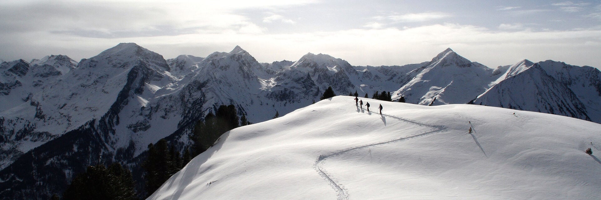 Winter Skitouren Skigebiet Hochzeiger Jerzens